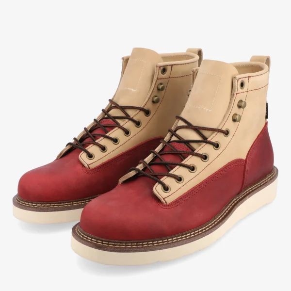 Model 001 Boot In Cherry/Cream-TAFT Clearance