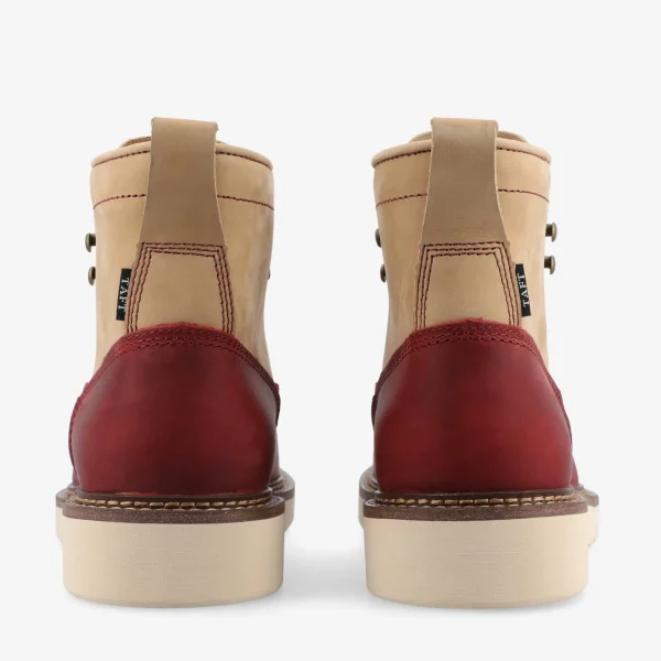 Model 001 Boot In Cherry/Cream-TAFT Clearance