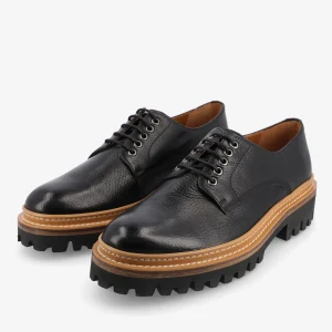 The Country Derby In Black - Deerskin Shoe | -TAFT Cheap