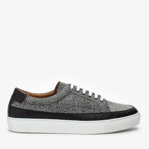 The Fifth Ave Sneaker In Stone Pebbled Leather | -TAFT Best Sale