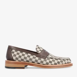 The Fitz Loafer In Brown Check | -TAFT Outlet