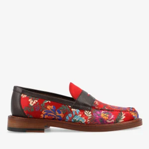 The Fitz Loafer In Fiore - Red Men'S Loafers | -TAFT Best Sale