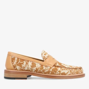 The Fitz Loafer In Gold Floral | -TAFT Flash Sale