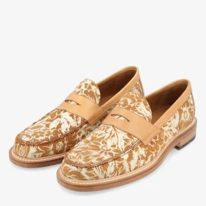 The Fitz Loafer In Gold Floral | -TAFT Flash Sale