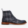 The Hamilton Boot In Blue Plaid | -TAFT Best Sale