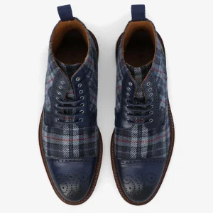 The Hamilton Boot In Blue Plaid | -TAFT Best Sale