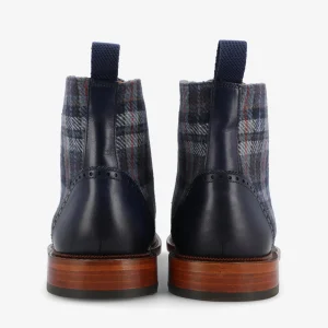 The Hamilton Boot In Blue Plaid | -TAFT Best Sale