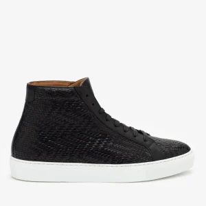 The Hightop Sneaker In Black Woven | -TAFT Hot