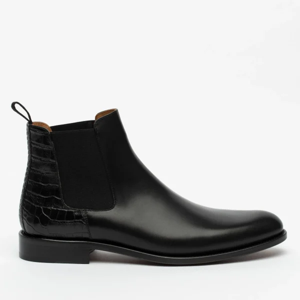 The Hiro Boot - Men'S Black Leather Chelsea Boots | -TAFT Outlet