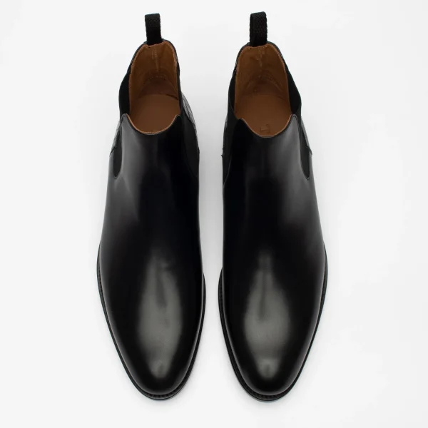 The Hiro Boot - Men'S Black Leather Chelsea Boots | -TAFT Outlet