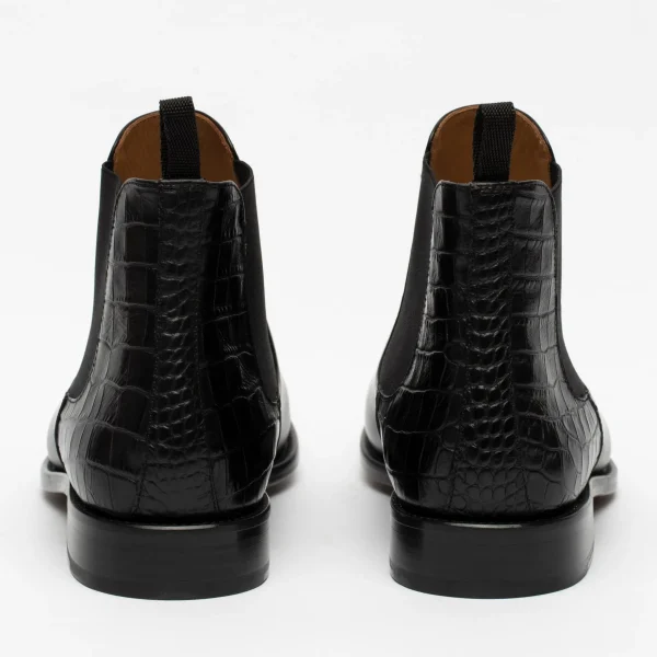 The Hiro Boot - Men'S Black Leather Chelsea Boots | -TAFT Outlet