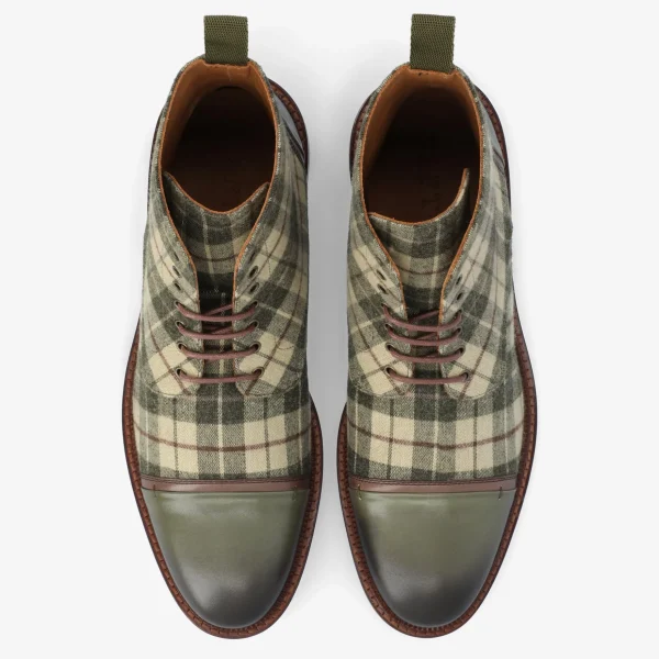 The Jack Boot In Green Plaid | -TAFT Store