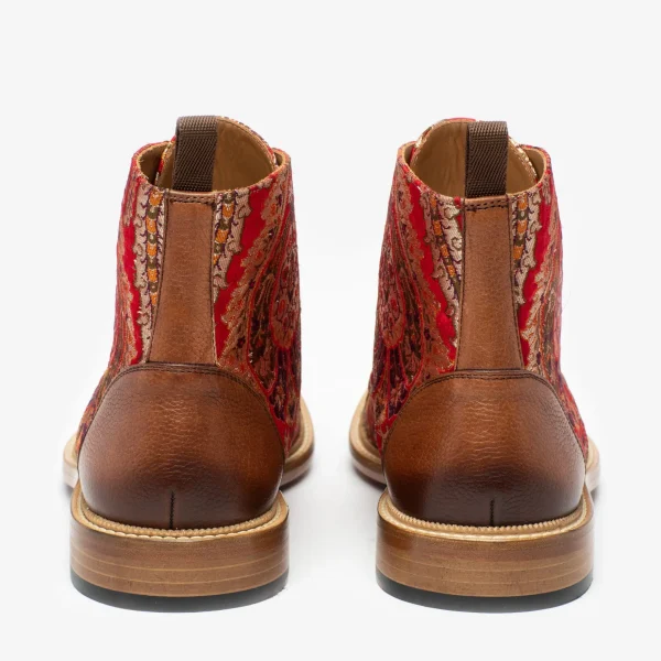 The Jack Boot In Red Paisley | -TAFT Flash Sale