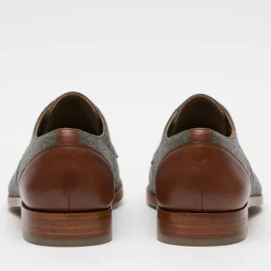 The Jack Shoe - Grey/Brown Leather Shoes | -TAFT Outlet