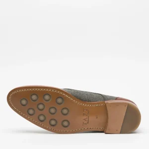 The Jack Shoe - Grey/Brown Leather Shoes | -TAFT Outlet