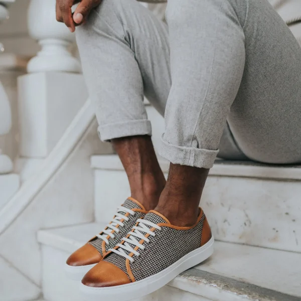 The Jack Sneaker - Honey/Houndstooth Sneakers | -TAFT Cheap