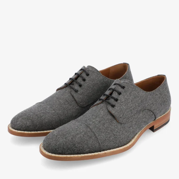 The Kennedy Shoe In Grey Wool | -TAFT Shop