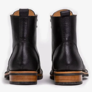 The Legacy Boot In Black Hatch - Reindeer Leather | -TAFT Sale