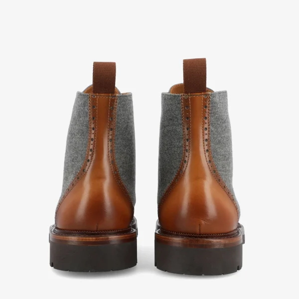 The Livingston Boot In Grey/Brown Wool Boots | -TAFT Best