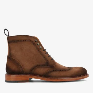 The Mack Boot In Brown - Suede Boots | -TAFT New