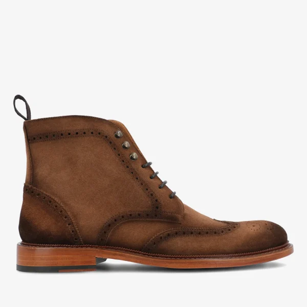 The Mack Boot In Brown - Suede Boots | -TAFT New