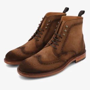 The Mack Boot In Brown - Suede Boots | -TAFT New