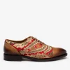 The Paris Shoe In Red Paisley | -TAFT New