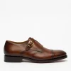 The Prince Shoe In Coffee - Double Monk Strap Shoes | -TAFT Flash Sale