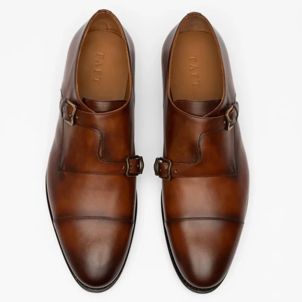 The Prince Shoe In Coffee - Double Monk Strap Shoes | -TAFT Flash Sale