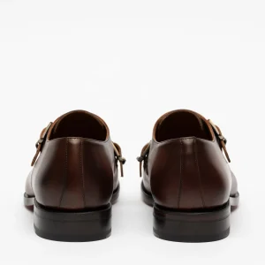 The Prince Shoe In Coffee - Double Monk Strap Shoes | -TAFT Flash Sale