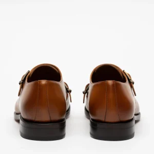 The Prince Shoe In Honey - Double Monk Strap | -TAFT New