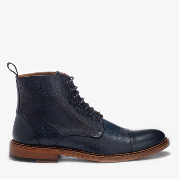 The Rome Boot - Navy Leather Boots | -TAFT Cheap