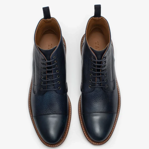 The Rome Boot - Navy Leather Boots | -TAFT Cheap