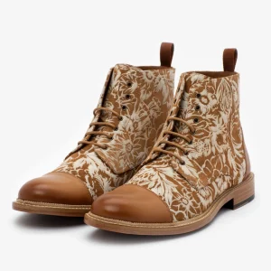 The Rome Boot - Suede Print Floral Boots | -TAFT Clearance