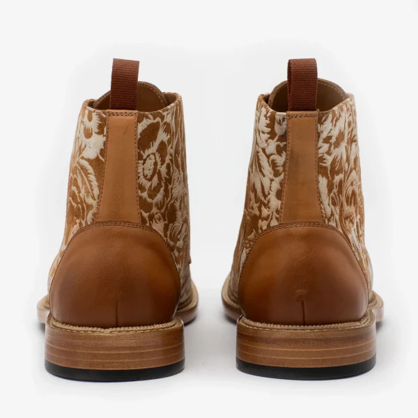 The Rome Boot - Suede Print Floral Boots | -TAFT Clearance