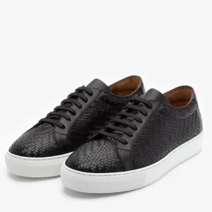 The Sneaker In Black Woven Leather | -TAFT Best Sale