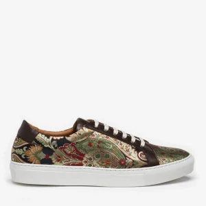 The Sneaker In Kashmir Multicolor Paisley Fabric | -TAFT Cheap