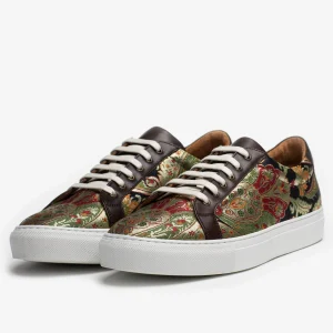 The Sneaker In Kashmir Multicolor Paisley Fabric | -TAFT Cheap