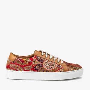 The Sneaker In Red Paisley - Unique Sneakers | -TAFT Clearance