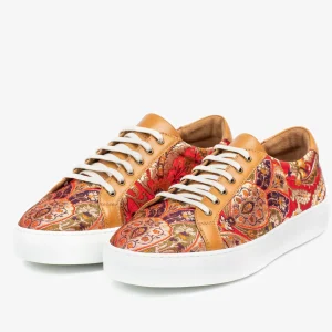 The Sneaker In Red Paisley - Unique Sneakers | -TAFT Clearance