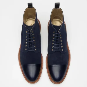 The Troy Boot - Navy Suede Boots | -TAFT Flash Sale