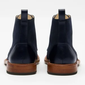 The Troy Boot - Navy Suede Boots | -TAFT Flash Sale