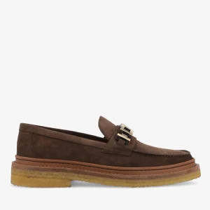 The Verona Loafer In Brown - Brown Suede Loafer | -TAFT Sale