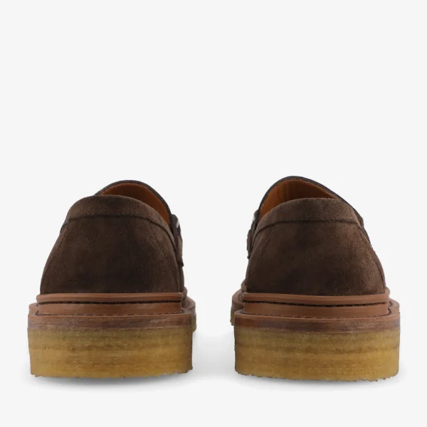 The Verona Loafer In Brown - Brown Suede Loafer | -TAFT Sale