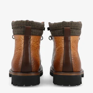 The Viking Boot In Brown Floral | -TAFT New