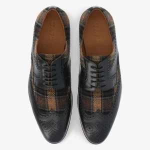 The Wallace Shoe In Brown Tartan | -TAFT Sale